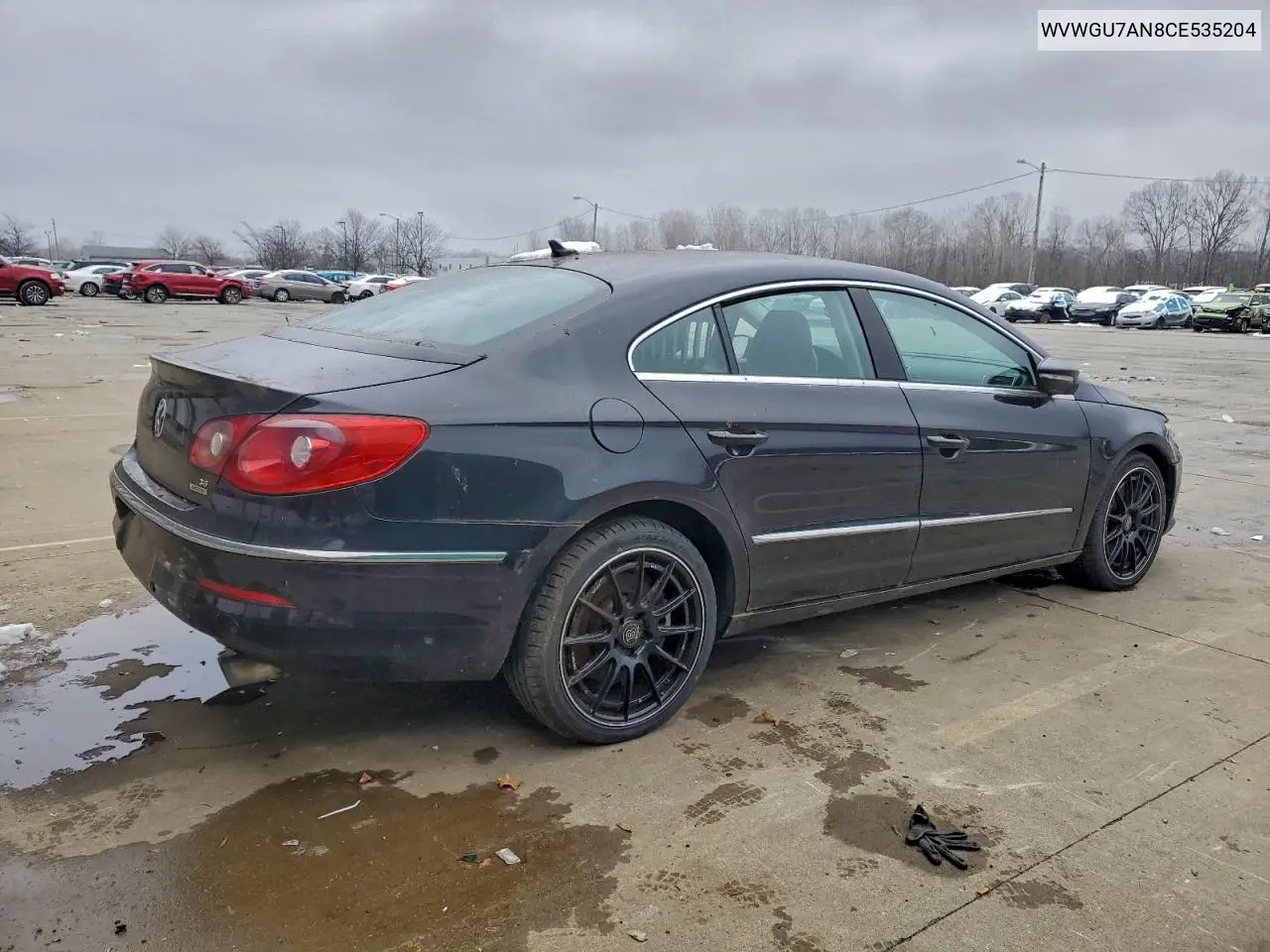 WVWGU7AN8CE535204 2012 Volkswagen Cc