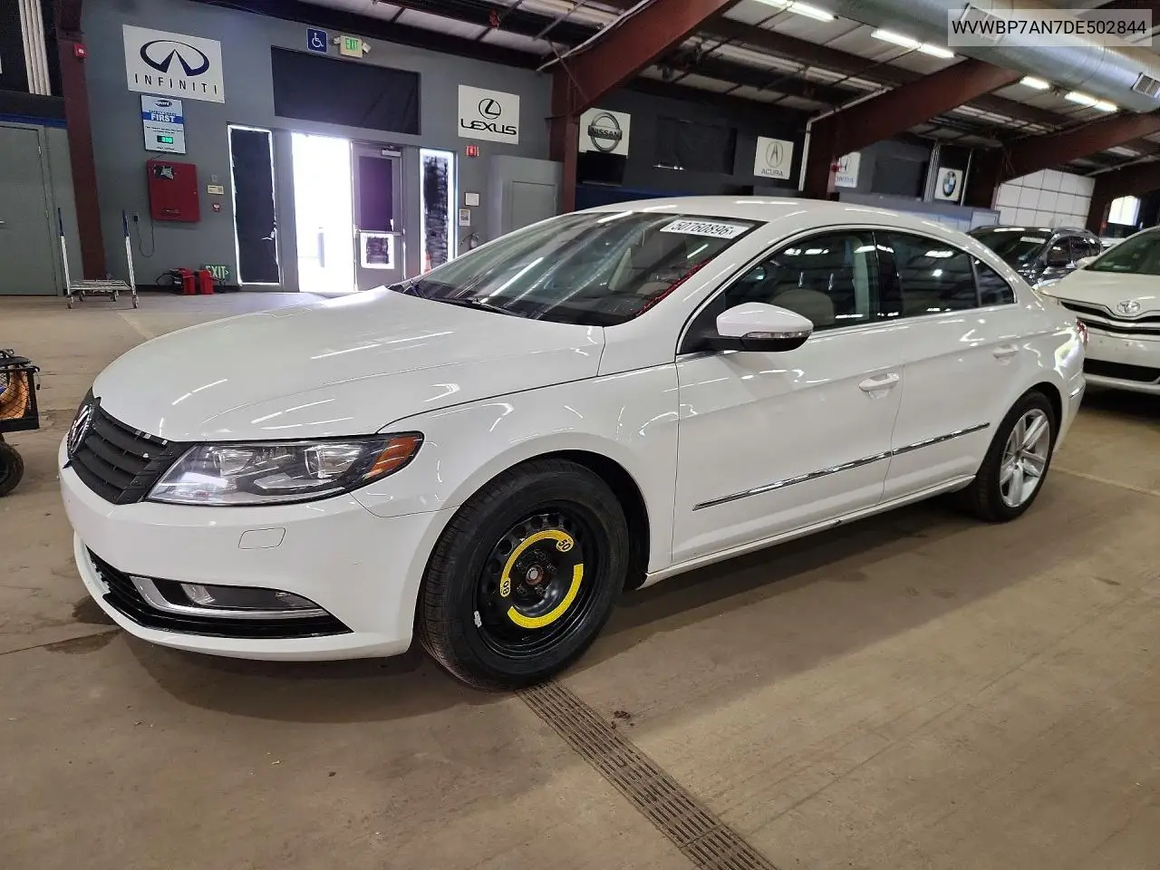 2013 Volkswagen Cc Sport VIN: WVWBP7AN7DE502844 Lot: 50760896