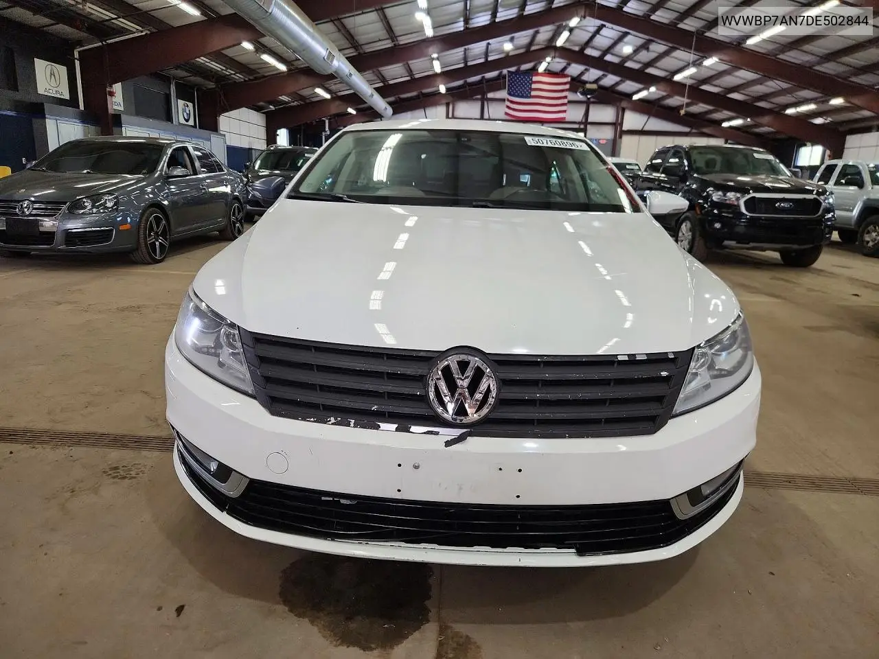 2013 Volkswagen Cc Sport VIN: WVWBP7AN7DE502844 Lot: 50760896