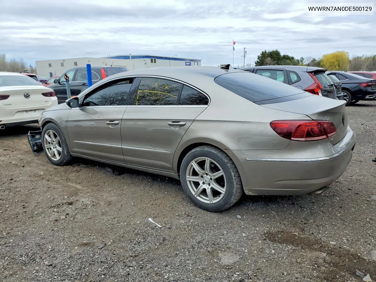 2013 Volkswagen Cc Luxury VIN: WVWRN7AN0DE500129 Lot: 51864996