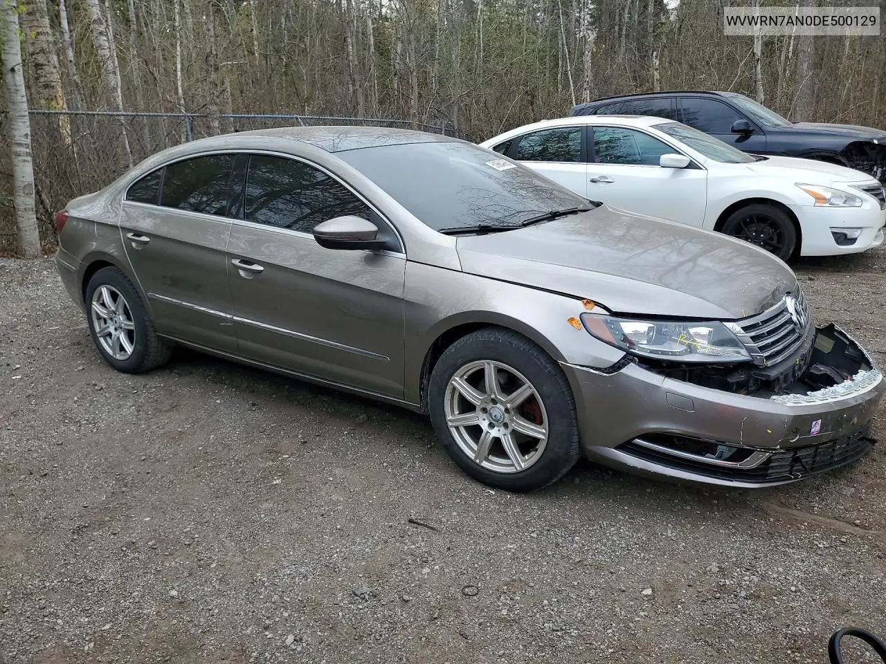 2013 Volkswagen Cc Luxury VIN: WVWRN7AN0DE500129 Lot: 51864996