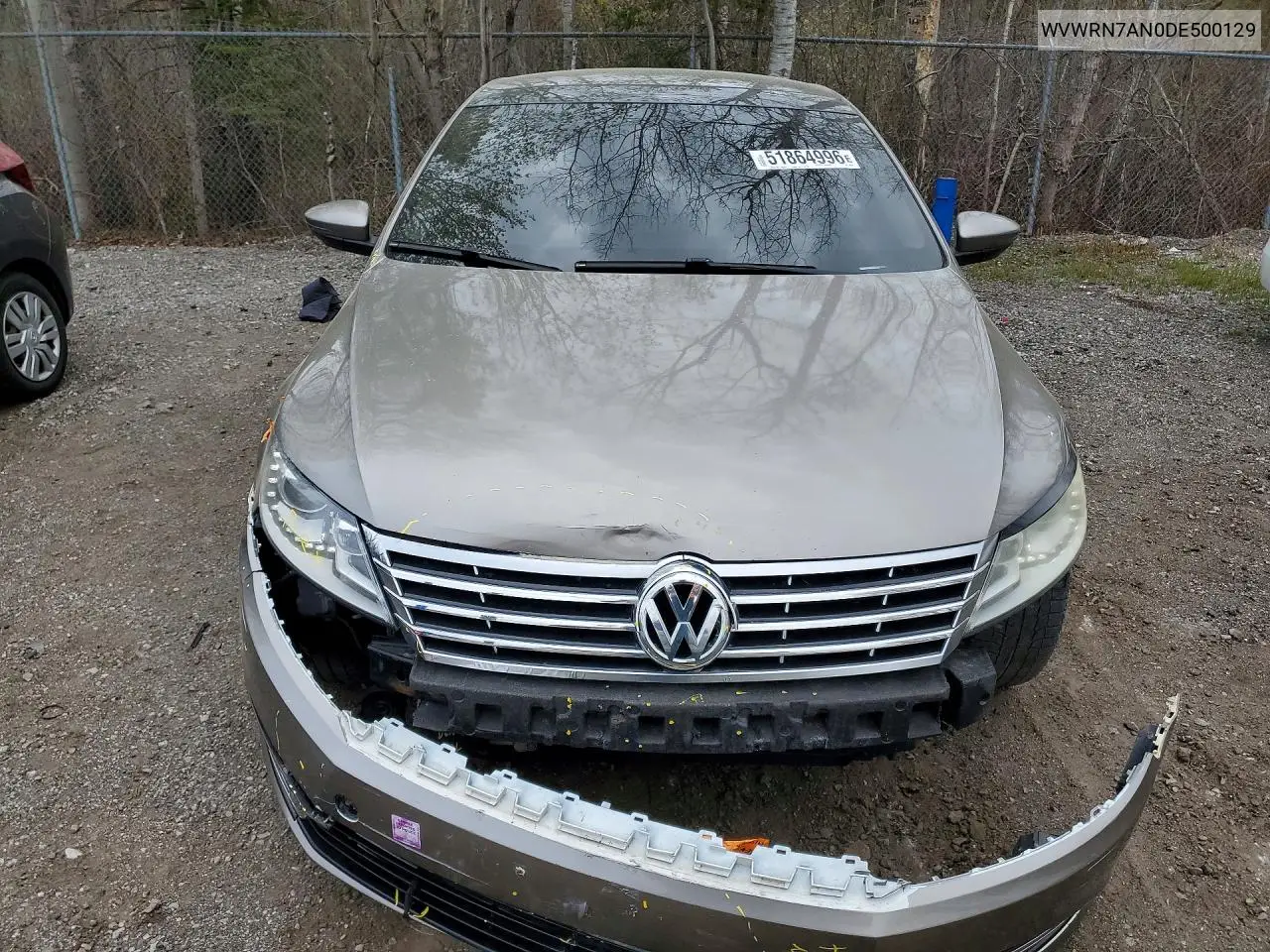 2013 Volkswagen Cc Luxury VIN: WVWRN7AN0DE500129 Lot: 51864996