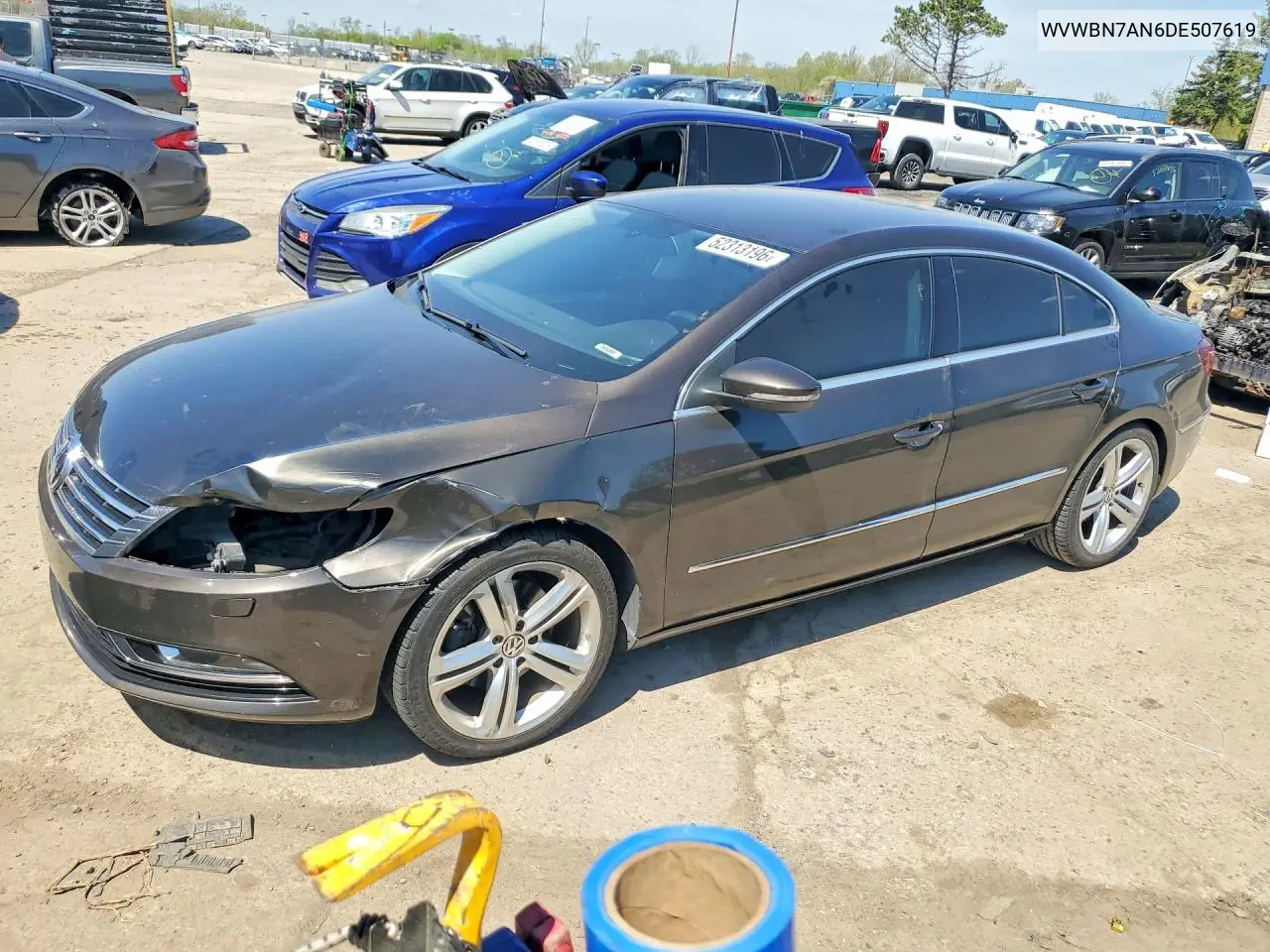 2013 Volkswagen Cc Sport VIN: WVWBN7AN6DE507619 Lot: 52313196