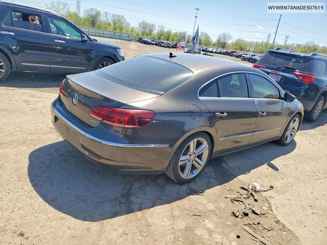 2013 Volkswagen Cc Sport VIN: WVWBN7AN6DE507619 Lot: 52313196