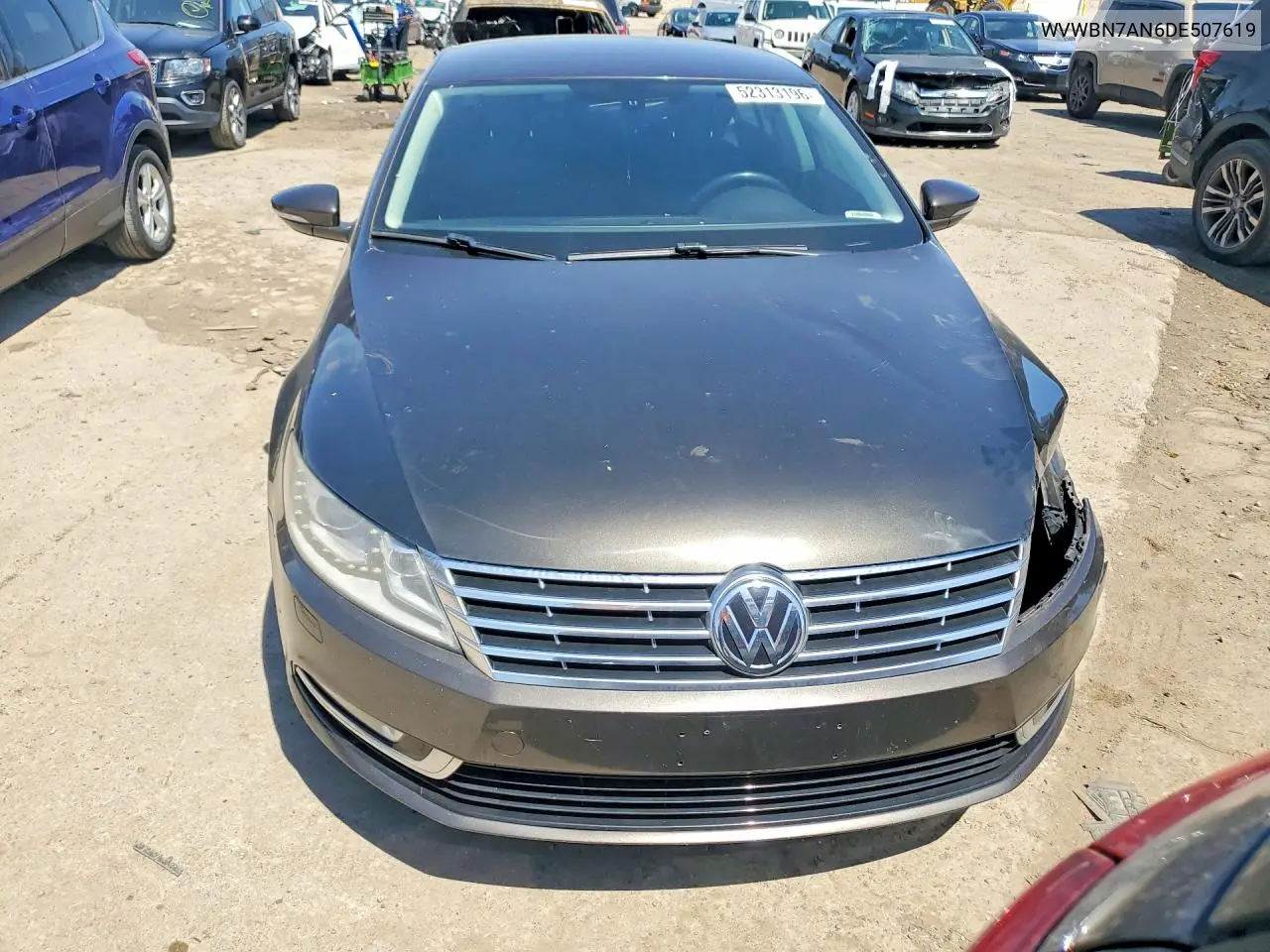 2013 Volkswagen Cc Sport VIN: WVWBN7AN6DE507619 Lot: 52313196
