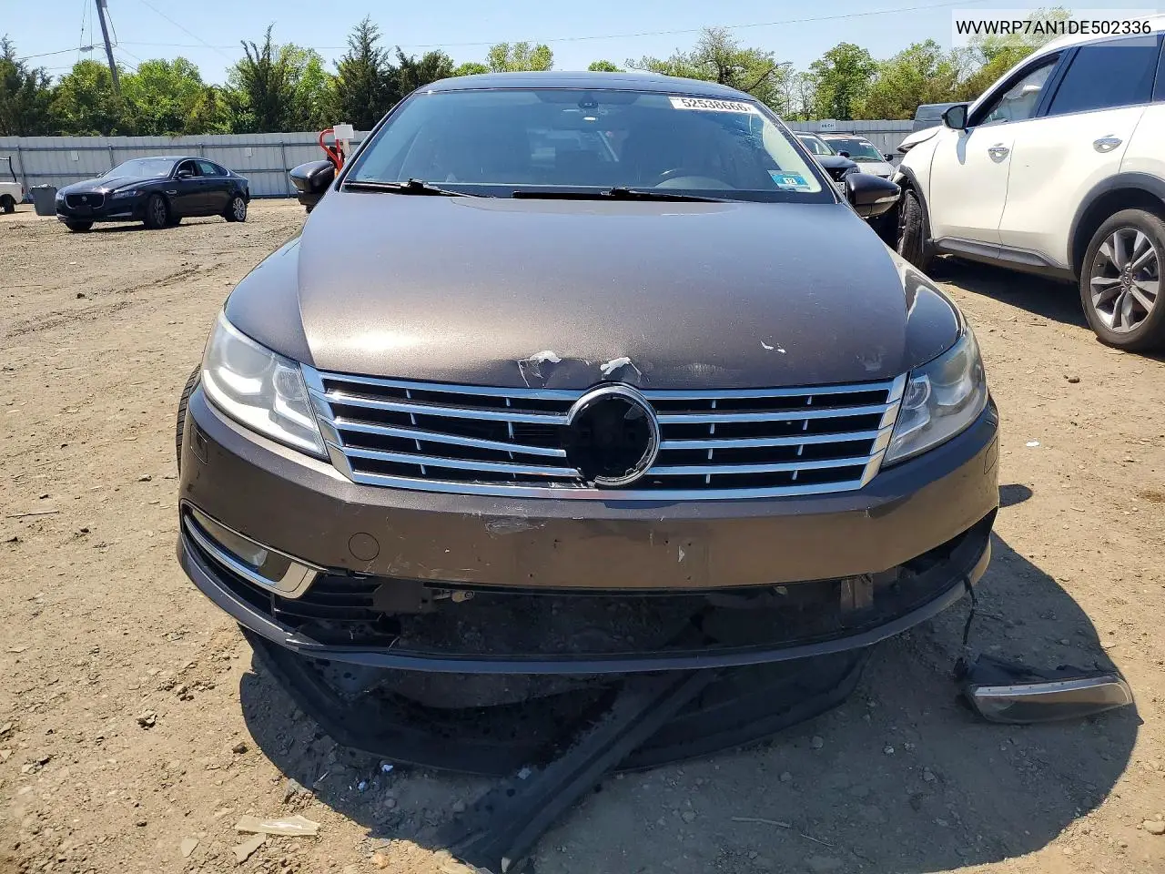 2013 Volkswagen Cc Luxury VIN: WVWRP7AN1DE502336 Lot: 52538666