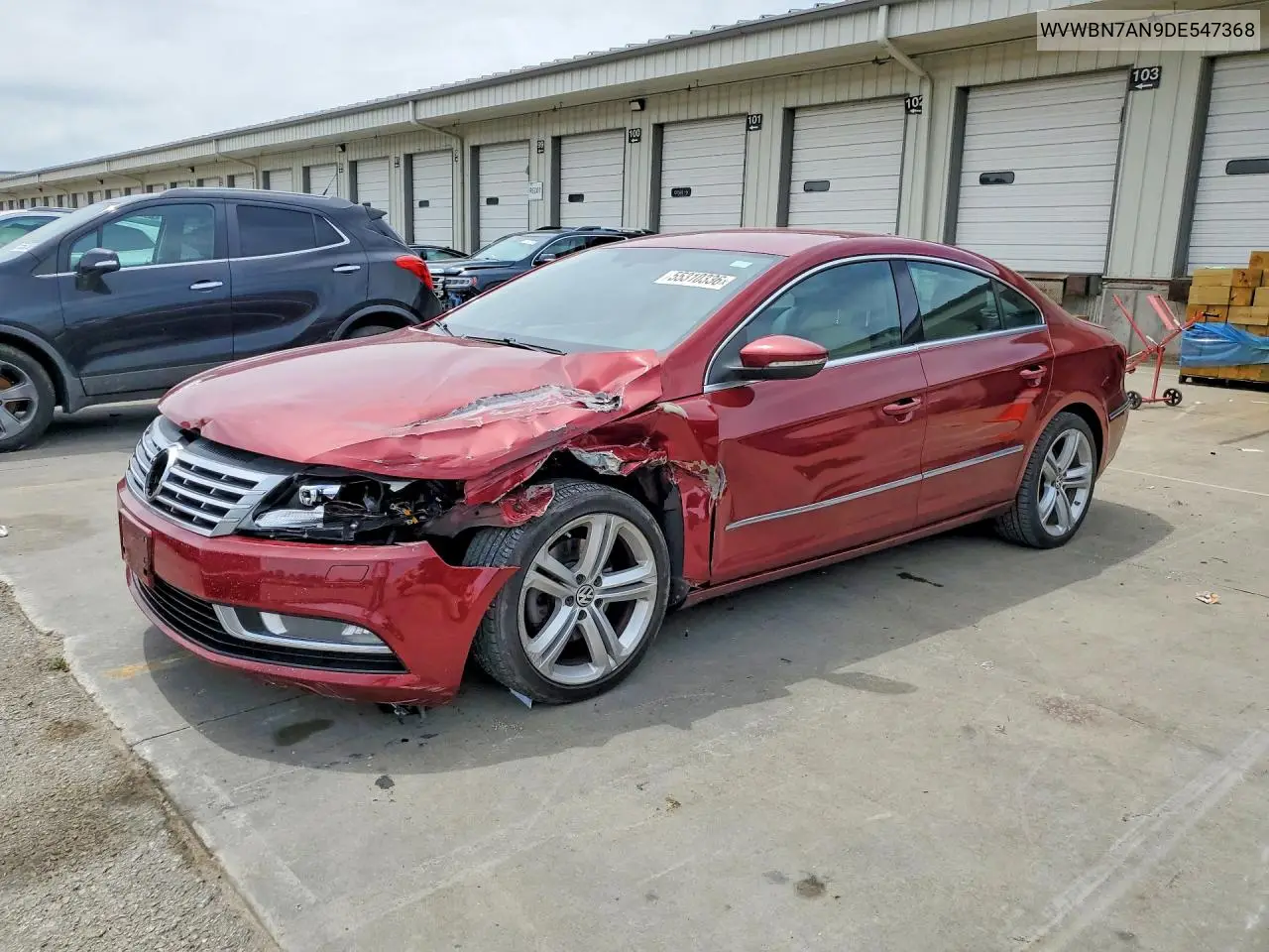 2013 Volkswagen Cc Sport VIN: WVWBN7AN9DE547368 Lot: 55310336