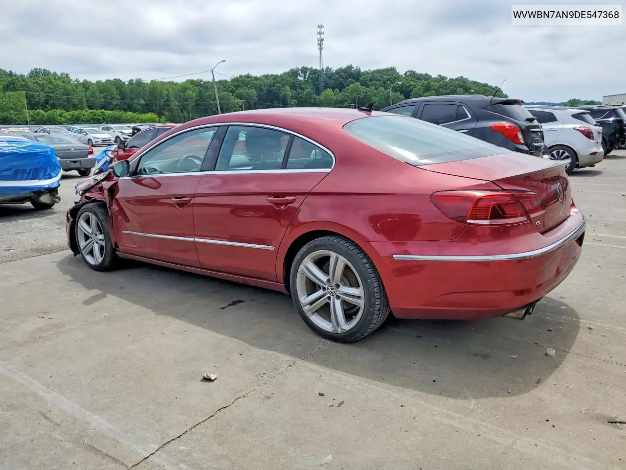2013 Volkswagen Cc Sport VIN: WVWBN7AN9DE547368 Lot: 55310336