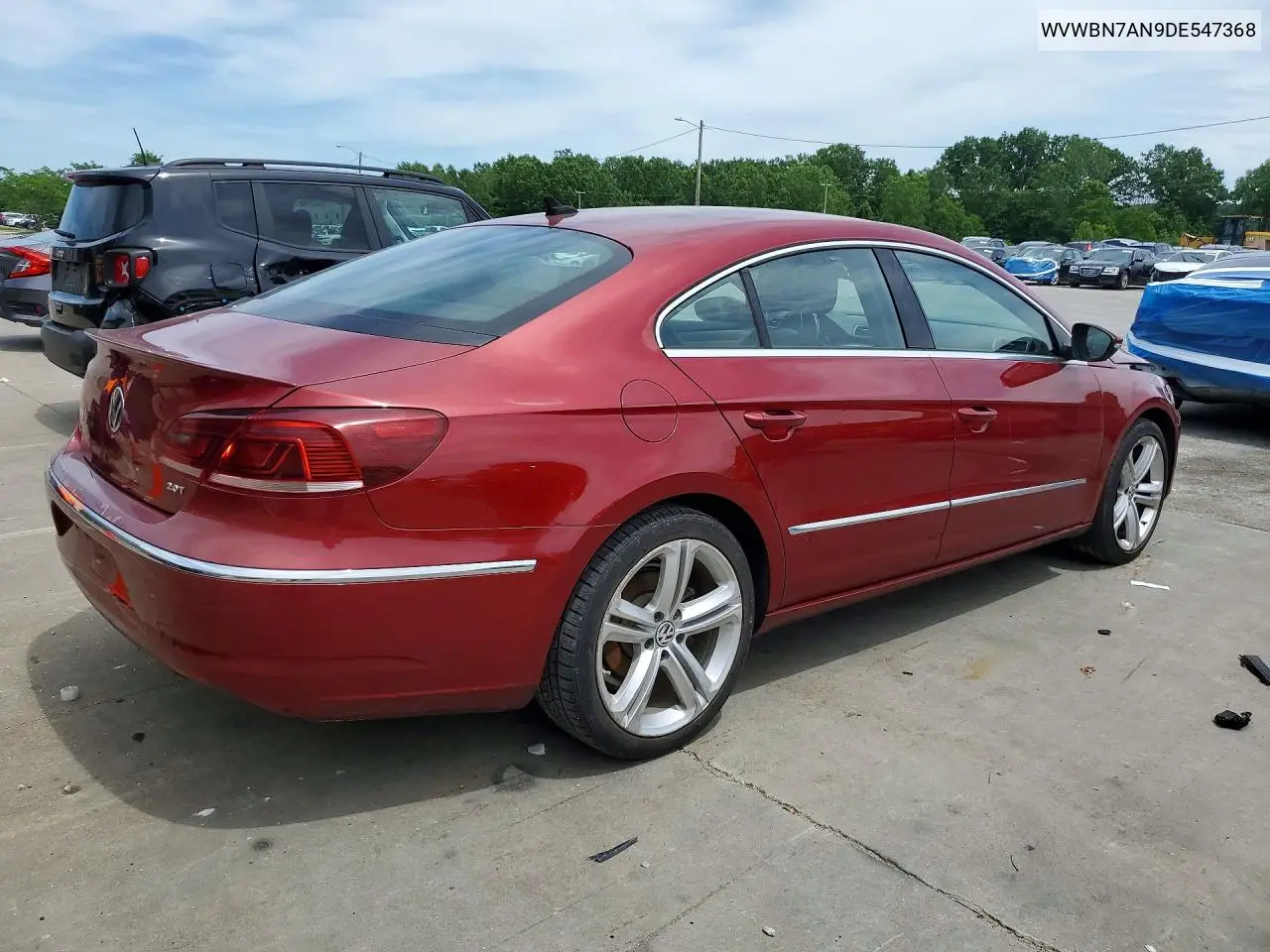 2013 Volkswagen Cc Sport VIN: WVWBN7AN9DE547368 Lot: 55310336