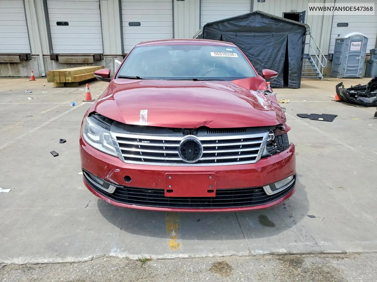 2013 Volkswagen Cc Sport VIN: WVWBN7AN9DE547368 Lot: 55310336