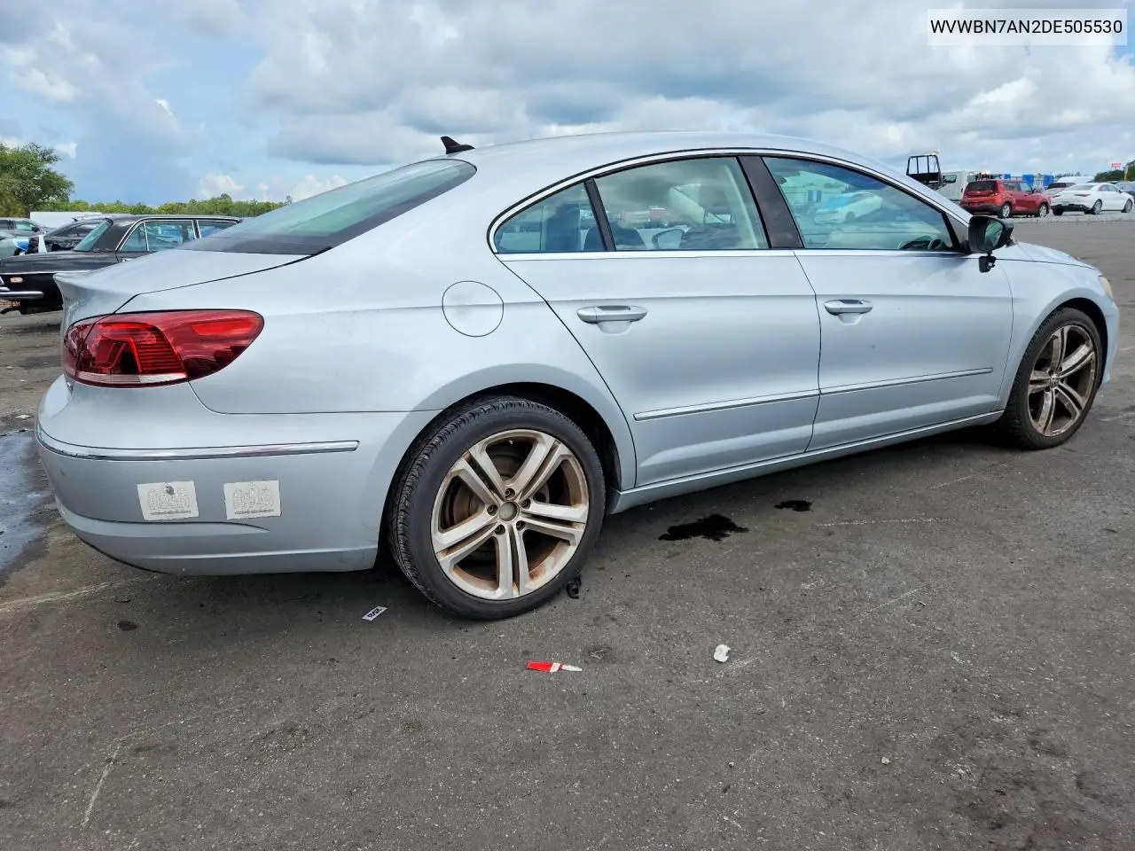 2013 Volkswagen Cc Sport VIN: WVWBN7AN2DE505530 Lot: 55436026