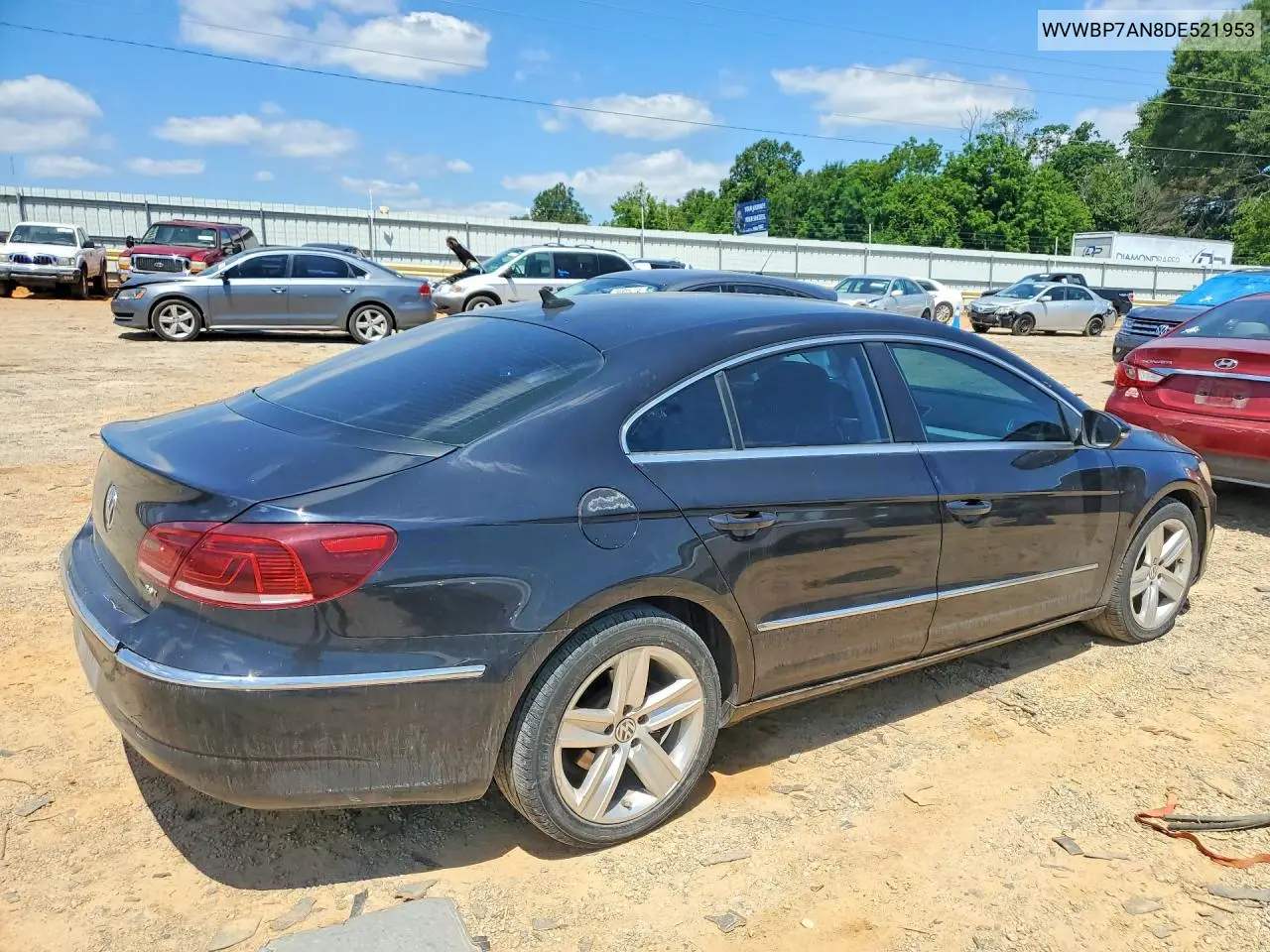 2013 Volkswagen Cc Sport VIN: WVWBP7AN8DE521953 Lot: 56588636