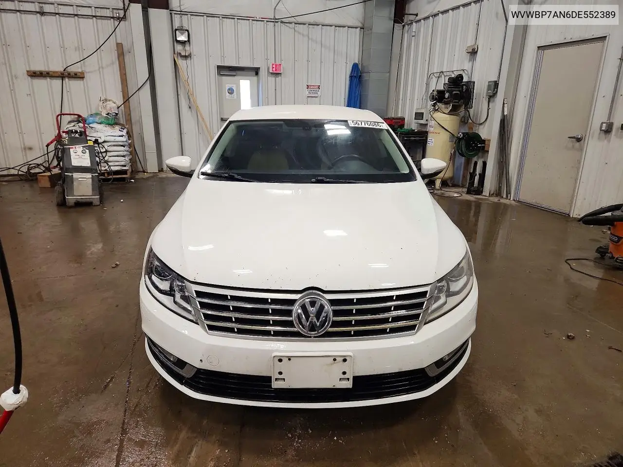 2013 Volkswagen Cc Sport VIN: WVWBP7AN6DE552389 Lot: 56776086
