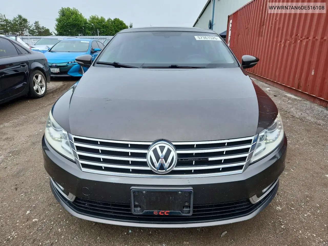 2013 Volkswagen Cc Luxury VIN: WVWRN7AN6DE516108 Lot: 57361526