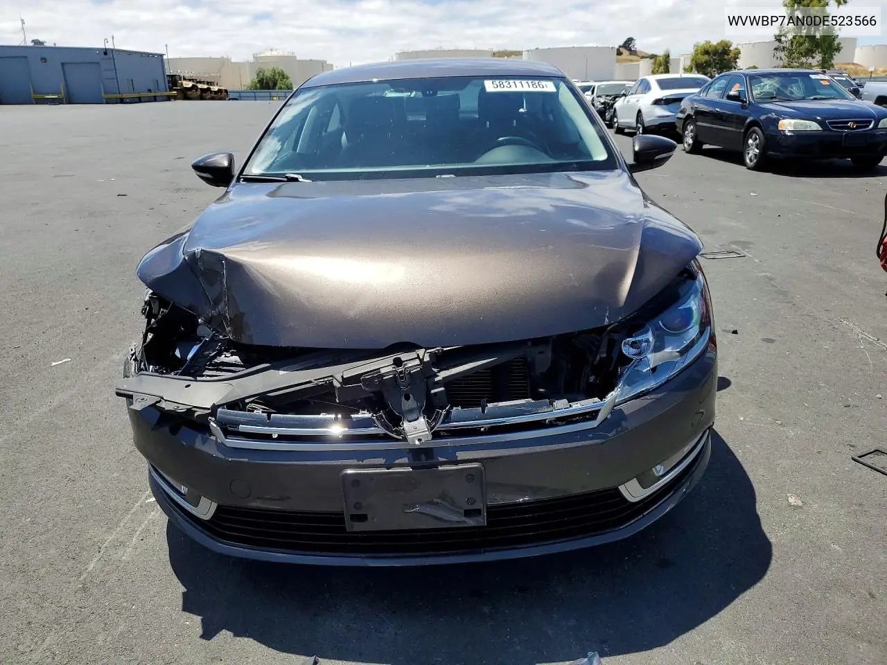 2013 Volkswagen Cc Sport VIN: WVWBP7AN0DE523566 Lot: 58311186