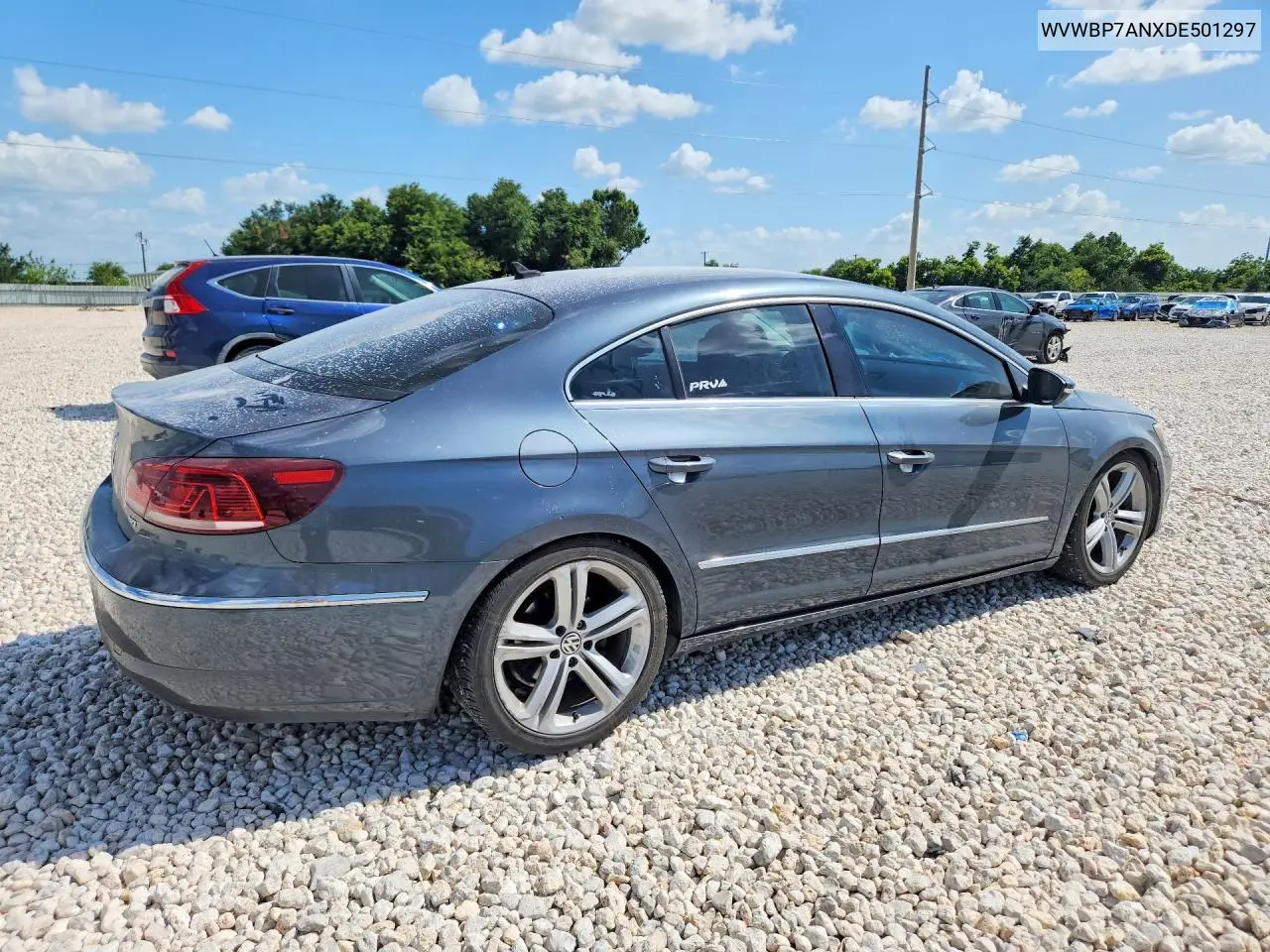 2013 Volkswagen Cc Sport VIN: WVWBP7ANXDE501297 Lot: 59218446