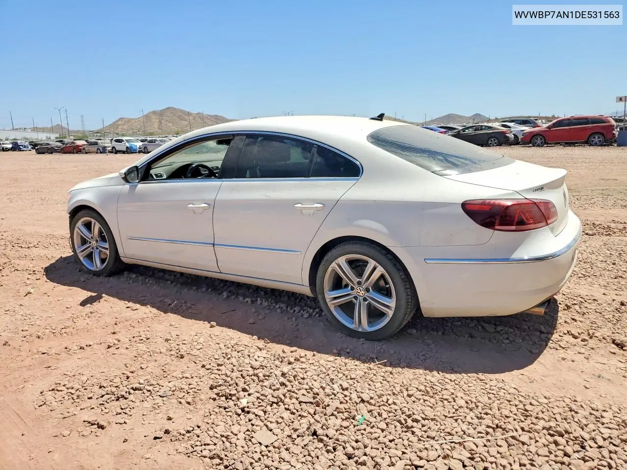 2013 Volkswagen Cc Sport VIN: WVWBP7AN1DE531563 Lot: 60173656
