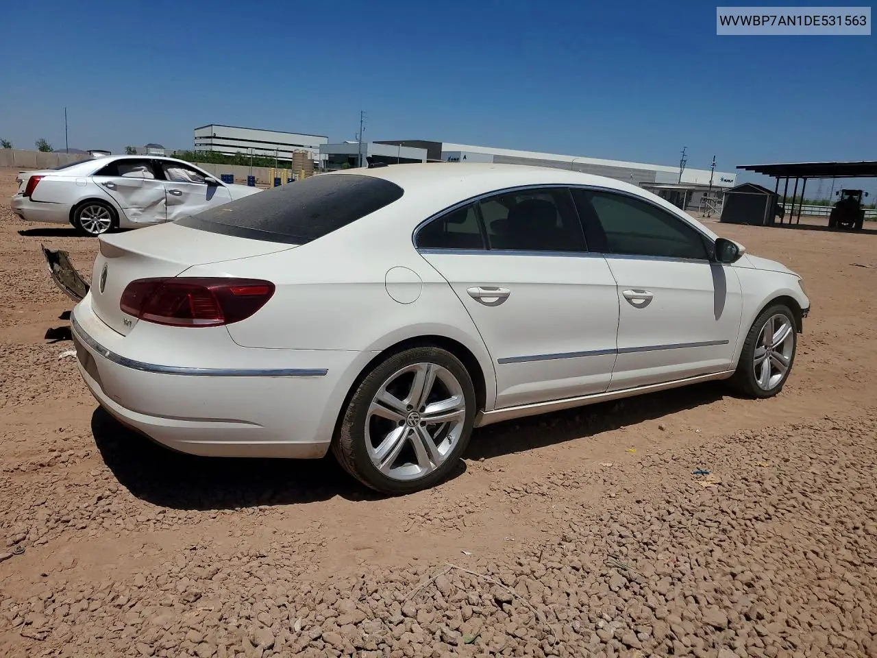 2013 Volkswagen Cc Sport VIN: WVWBP7AN1DE531563 Lot: 60173656