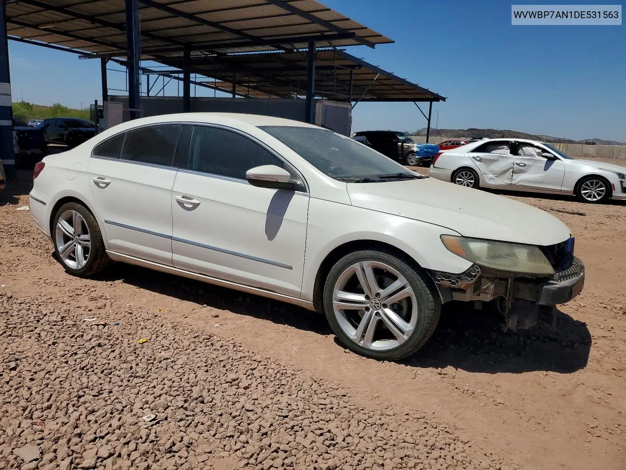 2013 Volkswagen Cc Sport VIN: WVWBP7AN1DE531563 Lot: 60173656