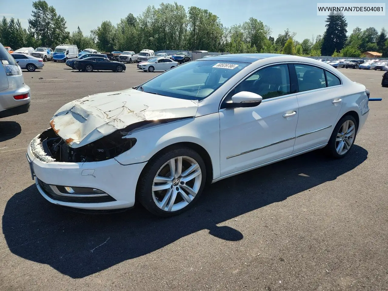 2013 Volkswagen Cc Luxury VIN: WVWRN7AN7DE504081 Lot: 60528786