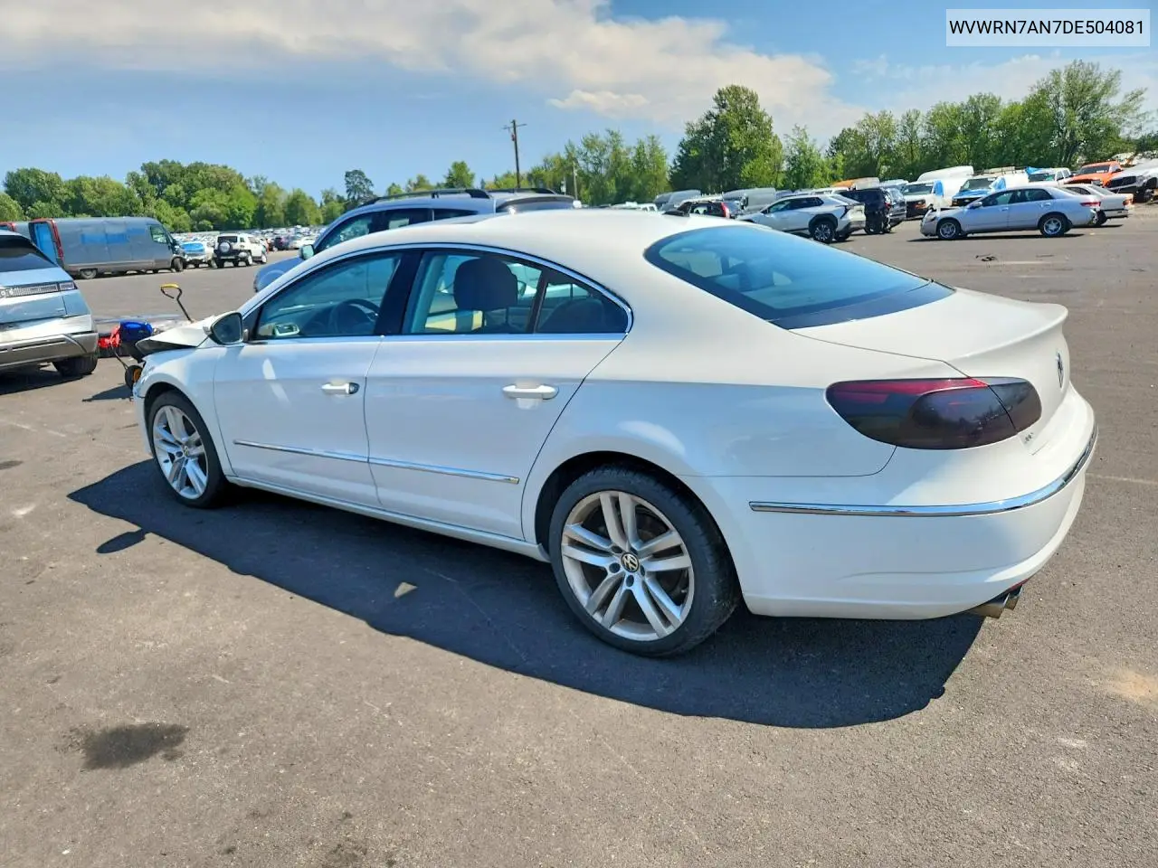 2013 Volkswagen Cc Luxury VIN: WVWRN7AN7DE504081 Lot: 60528786