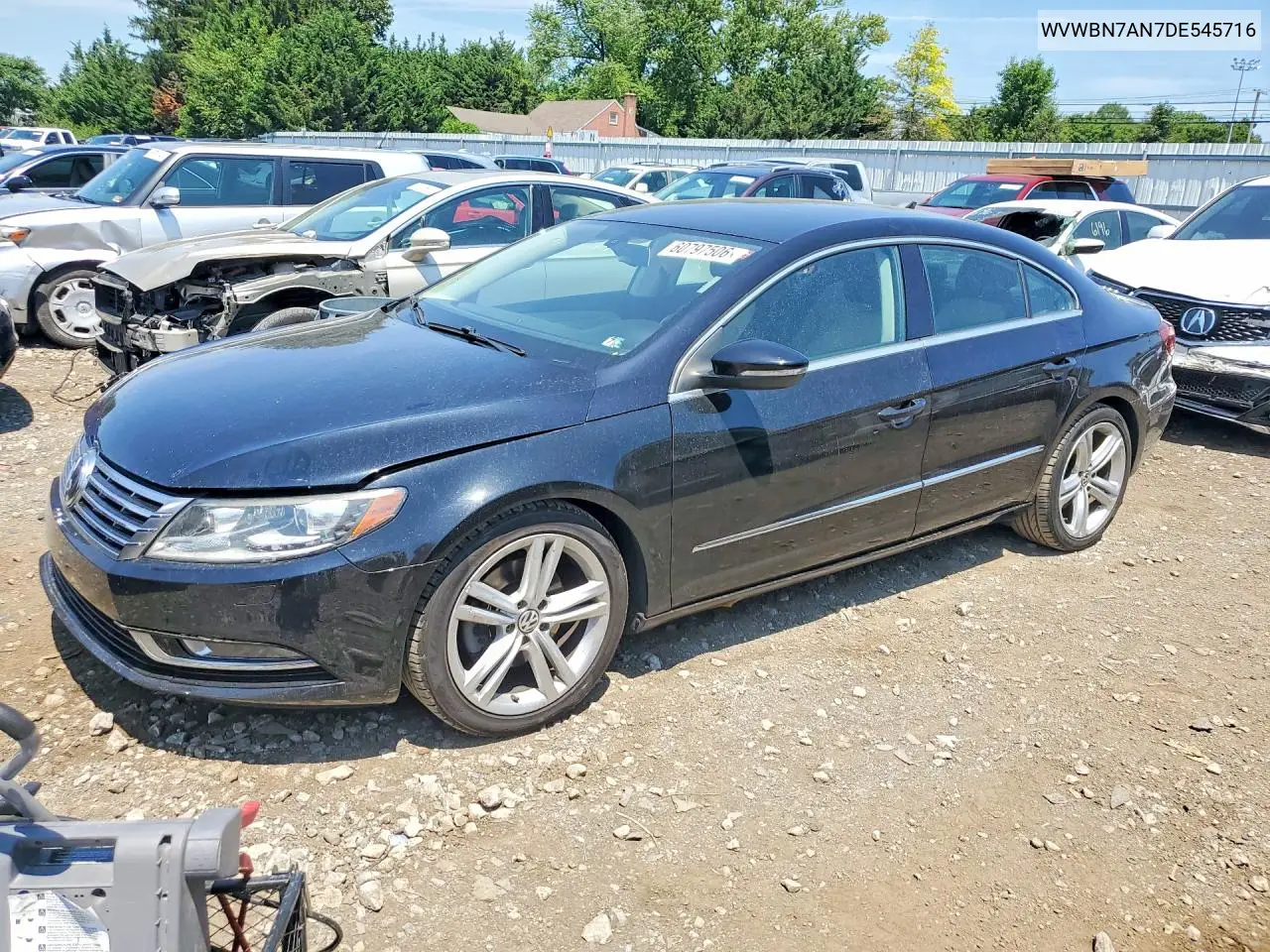 2013 Volkswagen Cc Sport VIN: WVWBN7AN7DE545716 Lot: 60797506