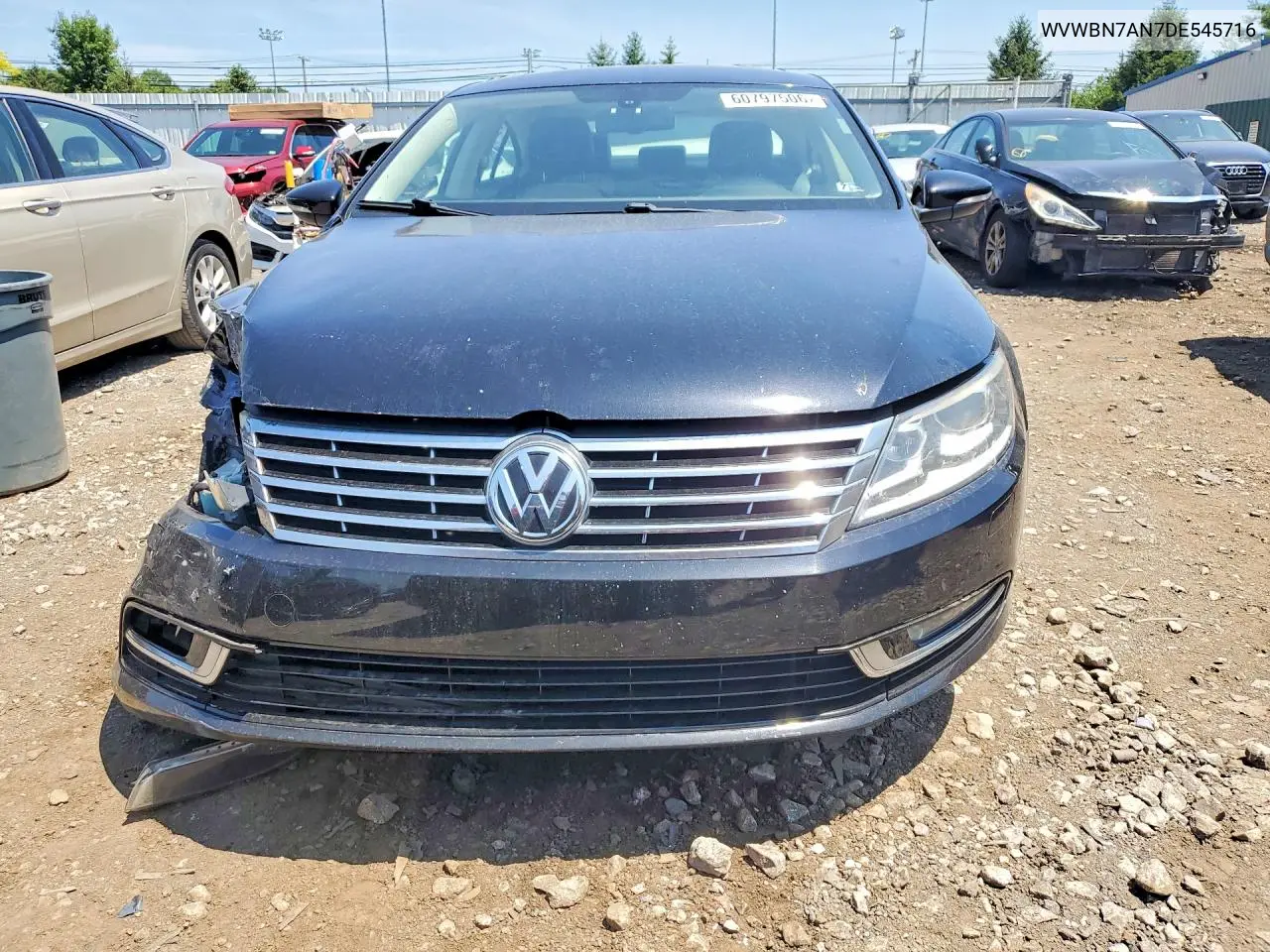 2013 Volkswagen Cc Sport VIN: WVWBN7AN7DE545716 Lot: 60797506