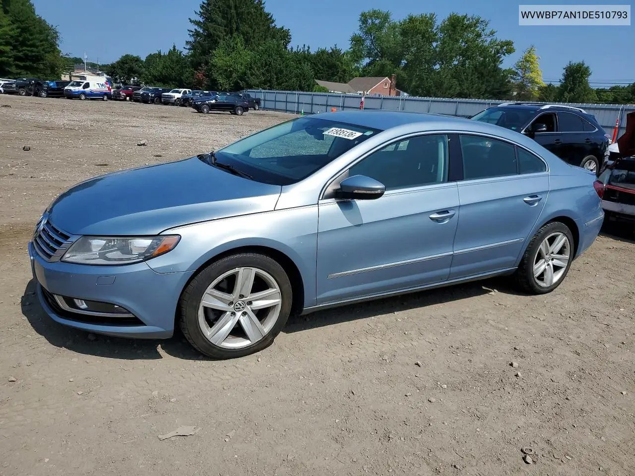 2013 Volkswagen Cc Sport VIN: WVWBP7AN1DE510793 Lot: 61935136