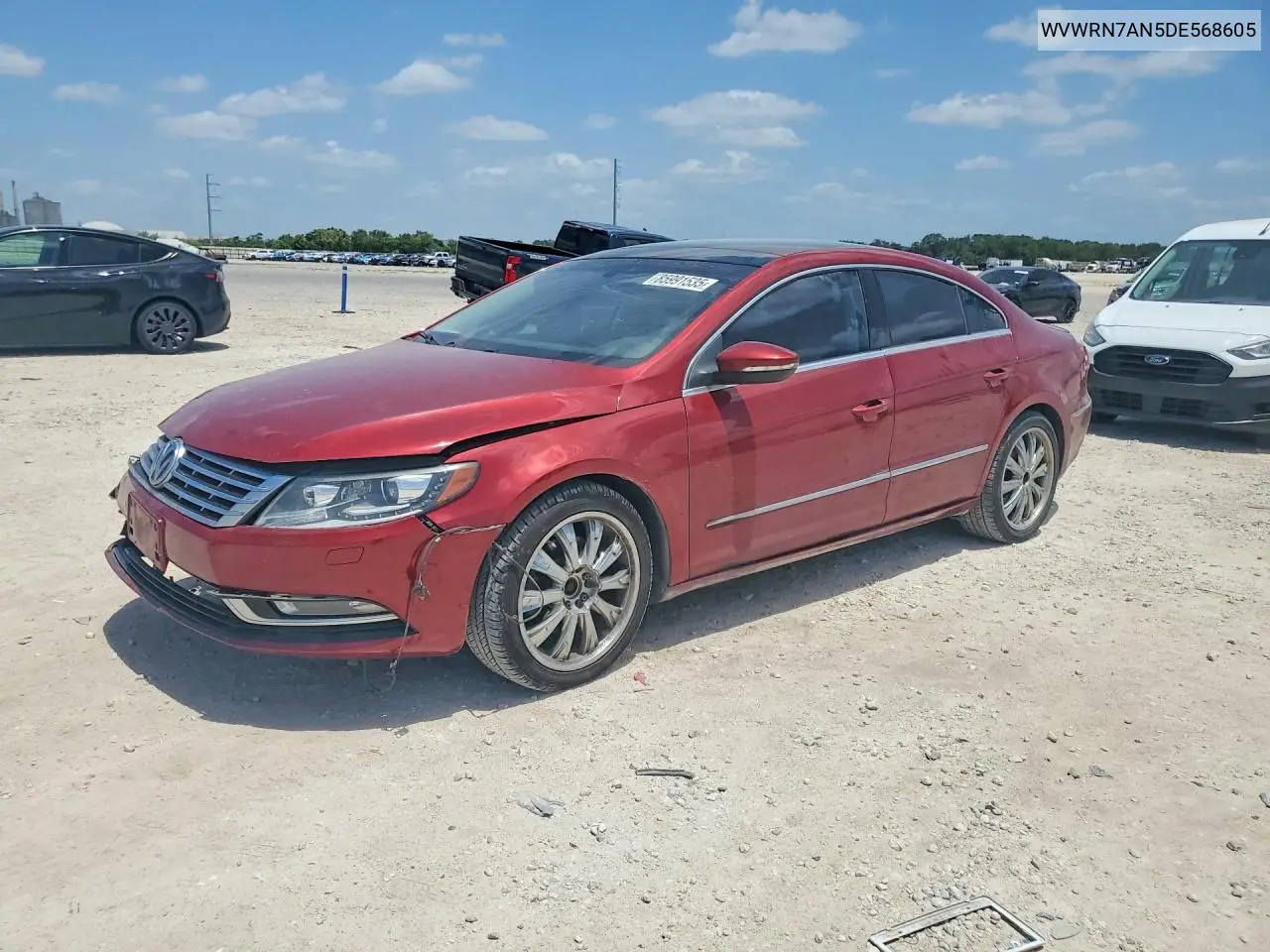 2013 Volkswagen Cc Luxury VIN: WVWRN7AN5DE568605 Lot: 85991535