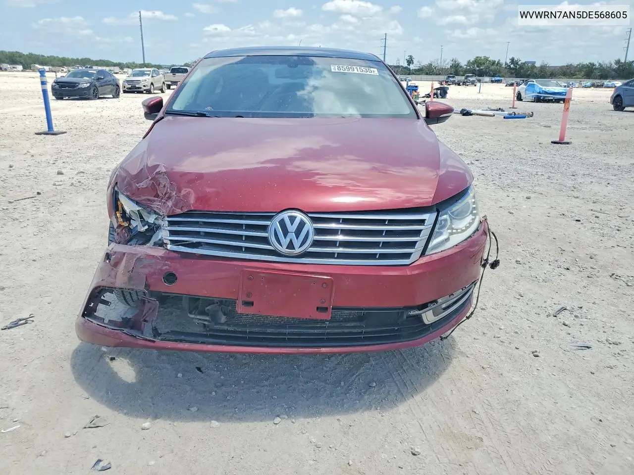 2013 Volkswagen Cc Luxury VIN: WVWRN7AN5DE568605 Lot: 85991535