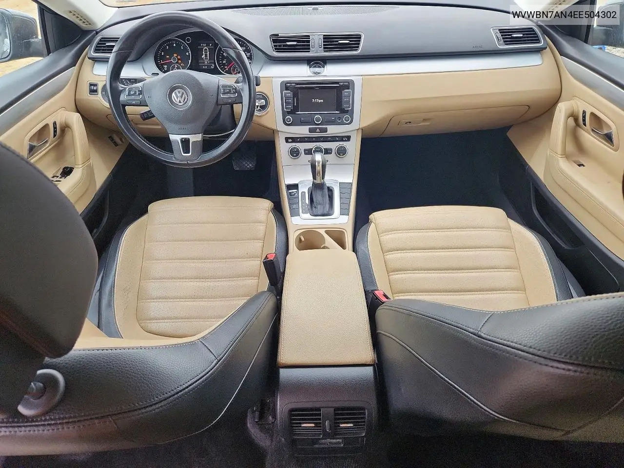 2014 Volkswagen Cc Sport VIN: WVWBN7AN4EE504302 Lot: 54609276