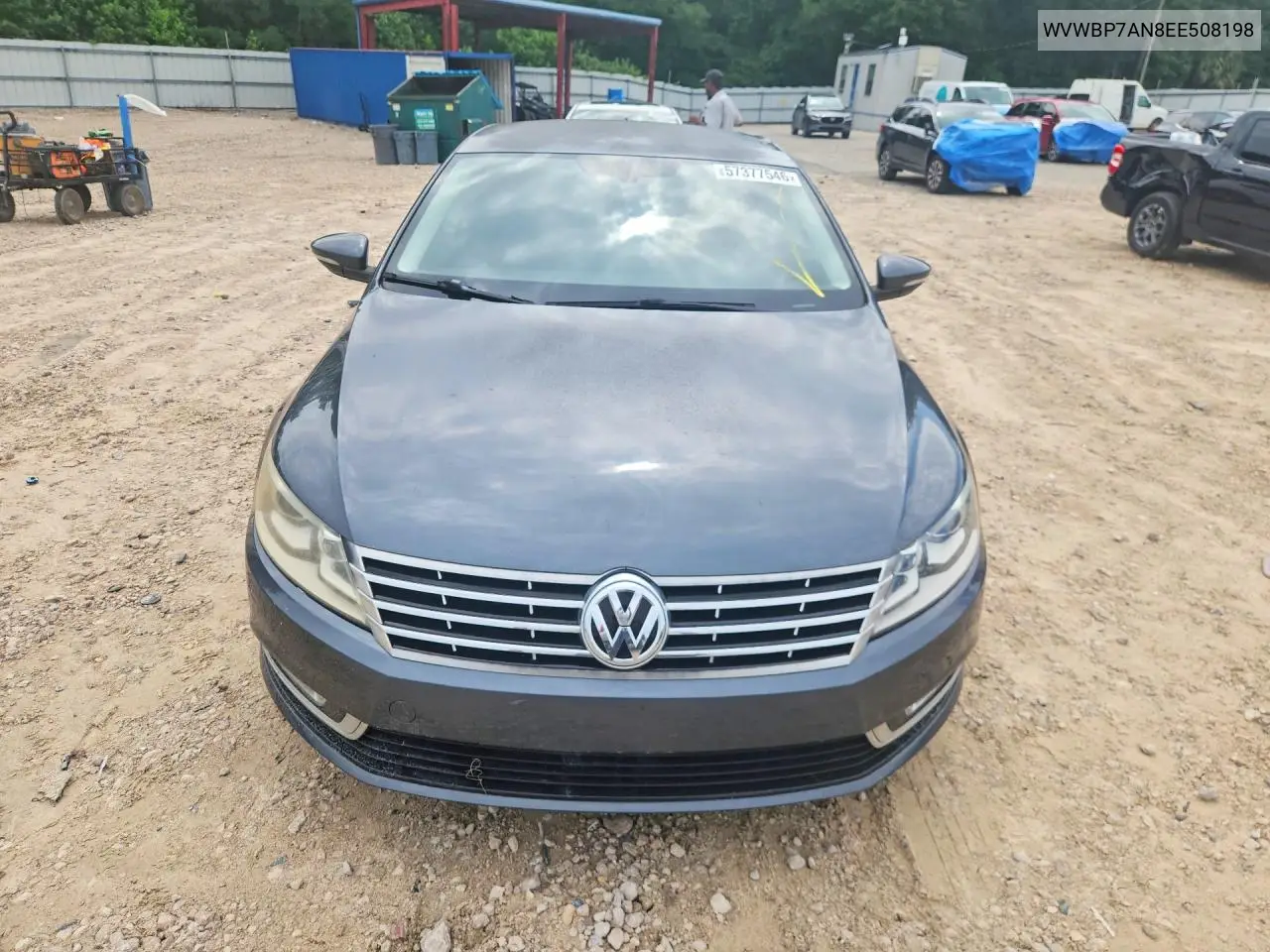 2014 Volkswagen Cc Sport VIN: WVWBP7AN8EE508198 Lot: 57377546