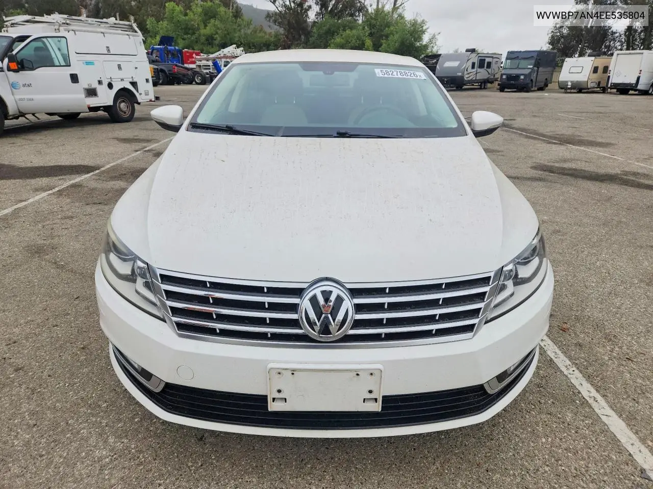 2014 Volkswagen Cc Sport VIN: WVWBP7AN4EE535804 Lot: 58278826