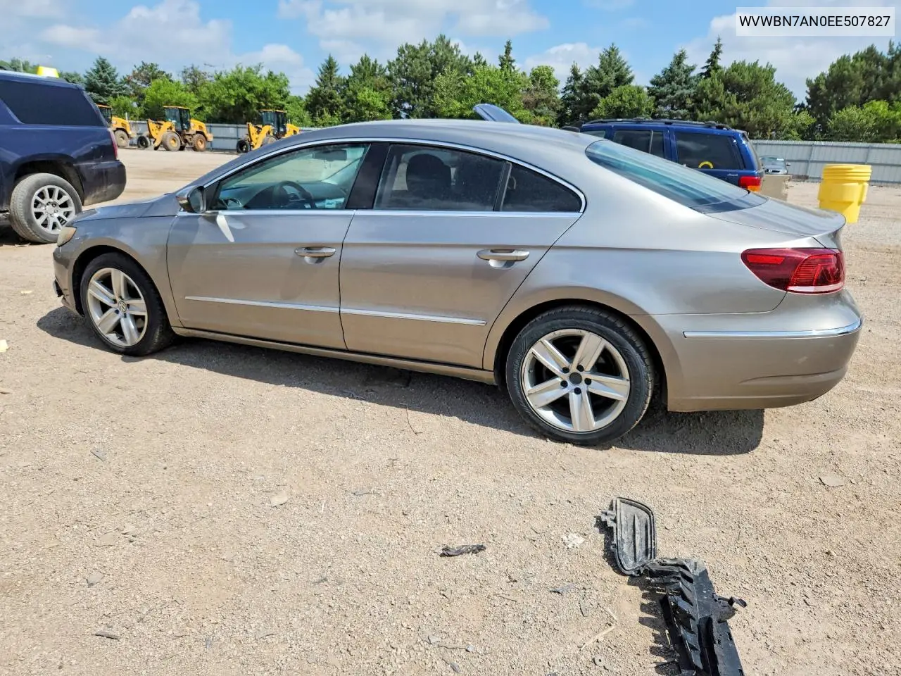 2014 Volkswagen Cc Sport VIN: WVWBN7AN0EE507827 Lot: 59003396