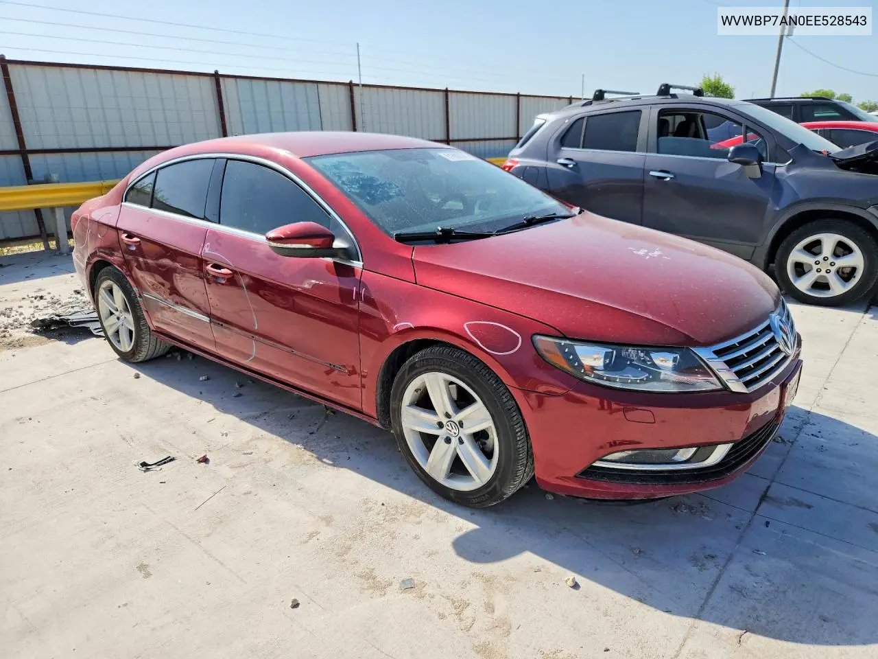 2014 Volkswagen Cc Sport VIN: WVWBP7AN0EE528543 Lot: 61682876