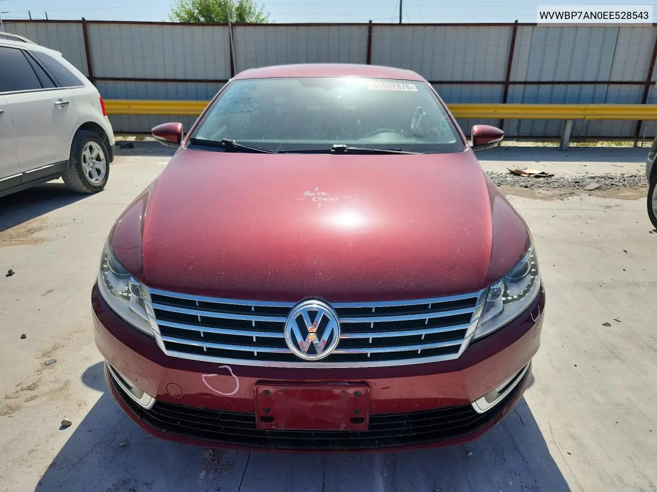 2014 Volkswagen Cc Sport VIN: WVWBP7AN0EE528543 Lot: 61682876