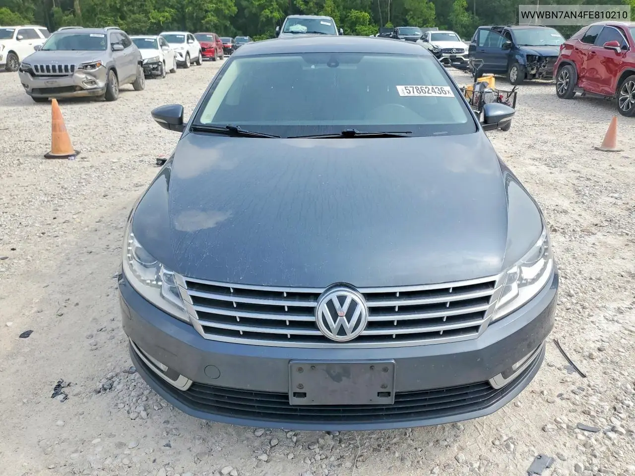 2015 Volkswagen Cc Sport VIN: WVWBN7AN4FE810210 Lot: 57862436