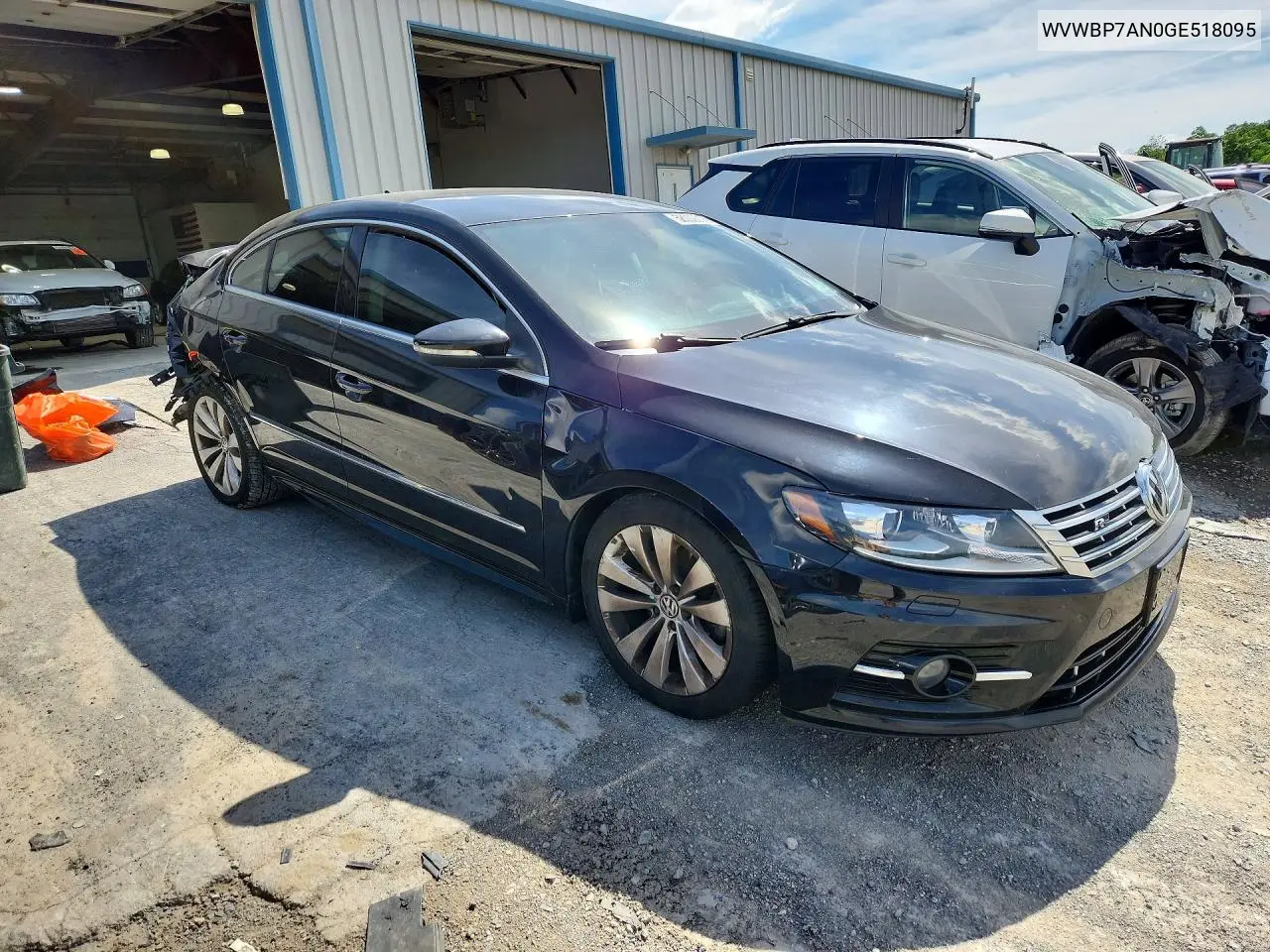 2016 Volkswagen Cc Base VIN: WVWBP7AN0GE518095 Lot: 58009206