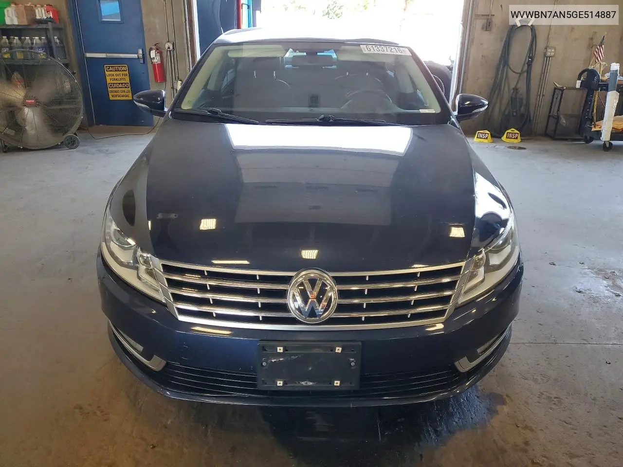 2016 Volkswagen Cc Base/Sport/R-Line VIN: WVWBN7AN5GE514887 Lot: 61337216