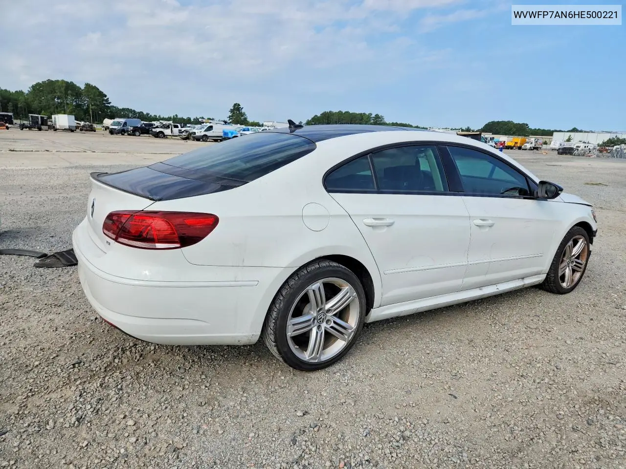 2017 Volkswagen Cc R-Line VIN: WVWFP7AN6HE500221 Lot: 58617016