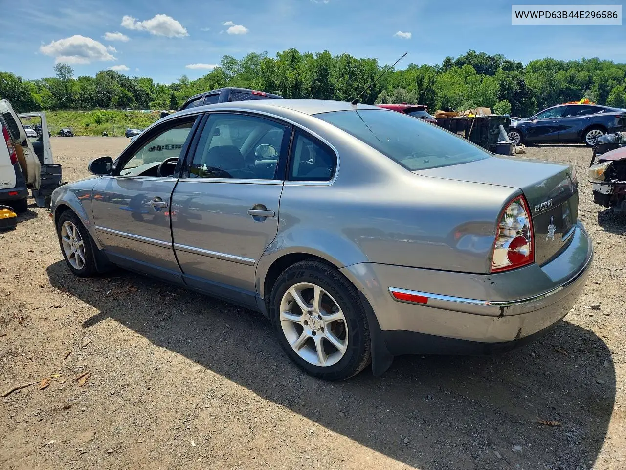 2004 Volkswagen Passat Gls VIN: WVWPD63B44E296586 Lot: 61941206