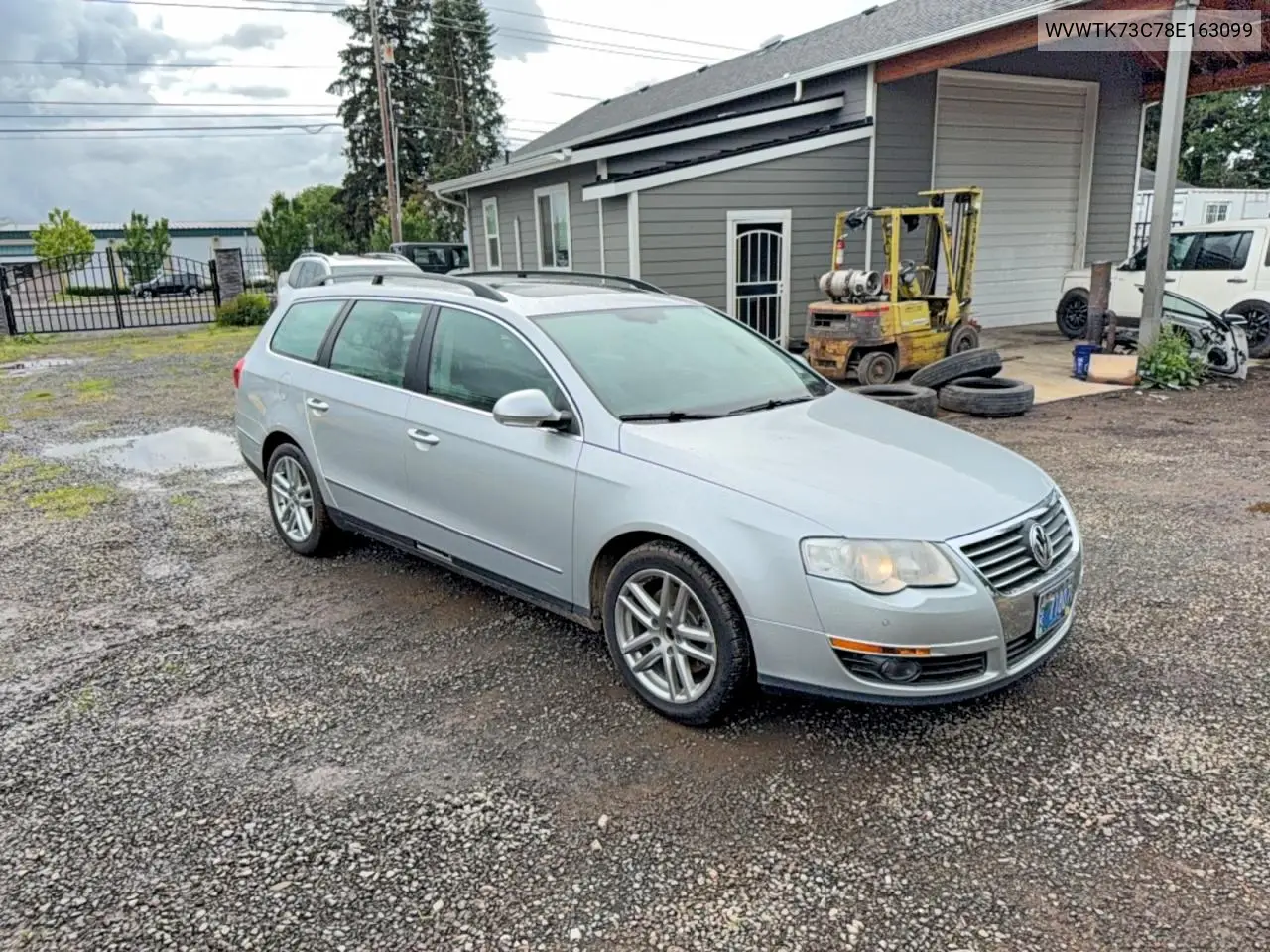 2008 Volkswagen Passat Wagon Lux VIN: WVWTK73C78E163099 Lot: 54097776