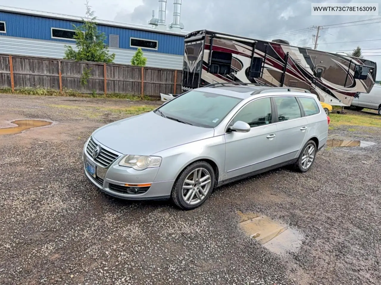 2008 Volkswagen Passat Wagon Lux VIN: WVWTK73C78E163099 Lot: 54097776