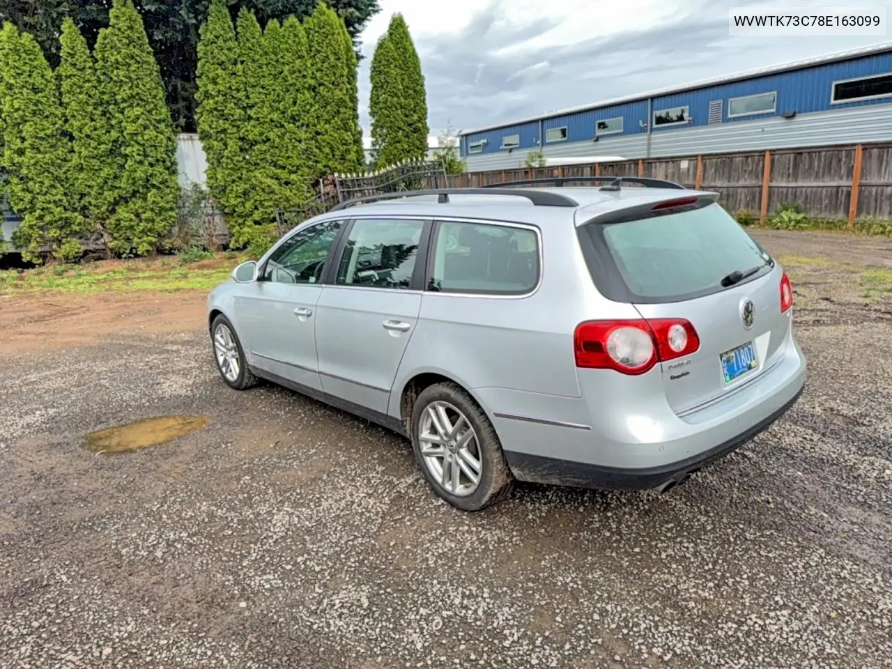 2008 Volkswagen Passat Wagon Lux VIN: WVWTK73C78E163099 Lot: 54097776