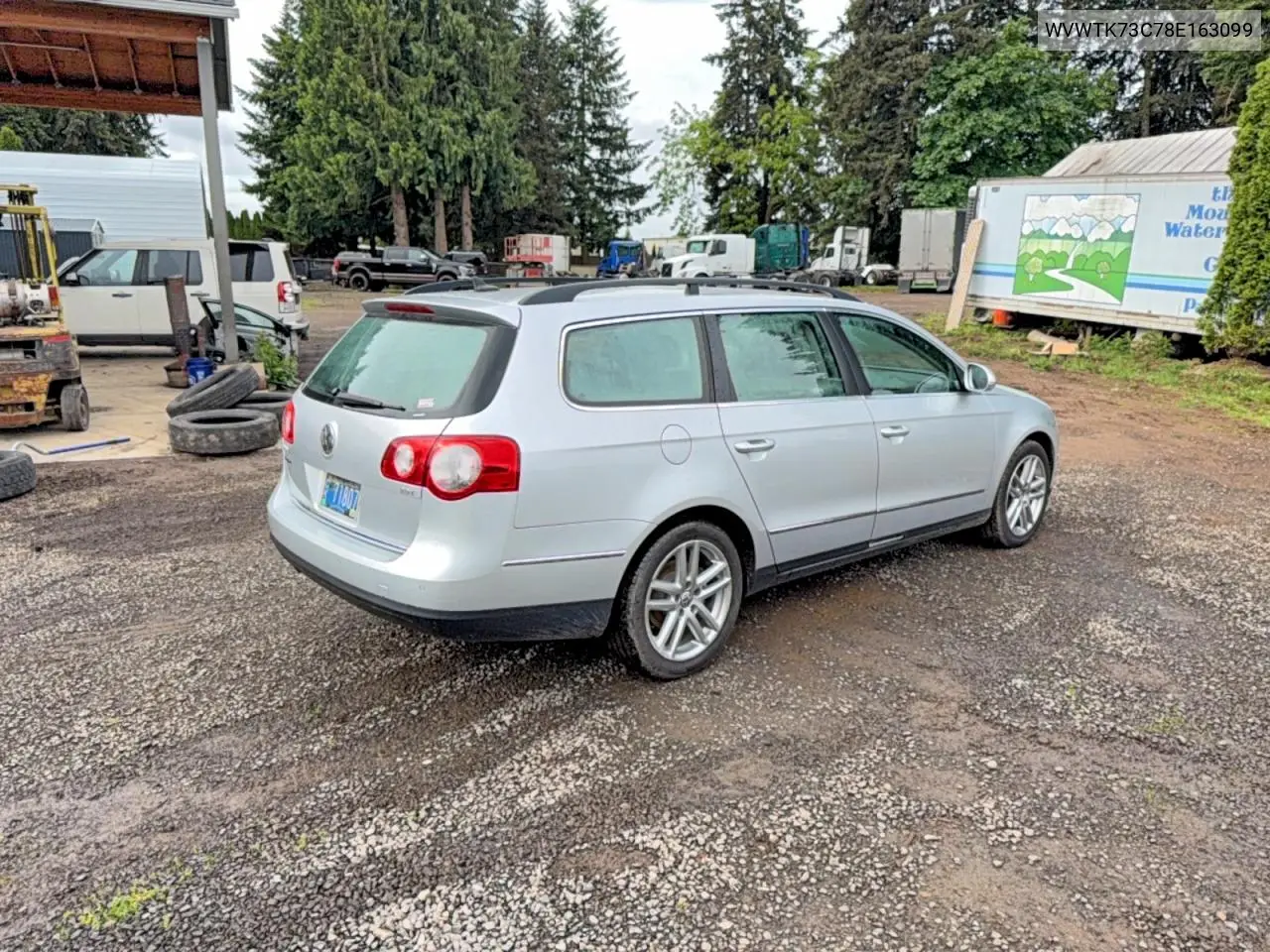2008 Volkswagen Passat Wagon Lux VIN: WVWTK73C78E163099 Lot: 54097776