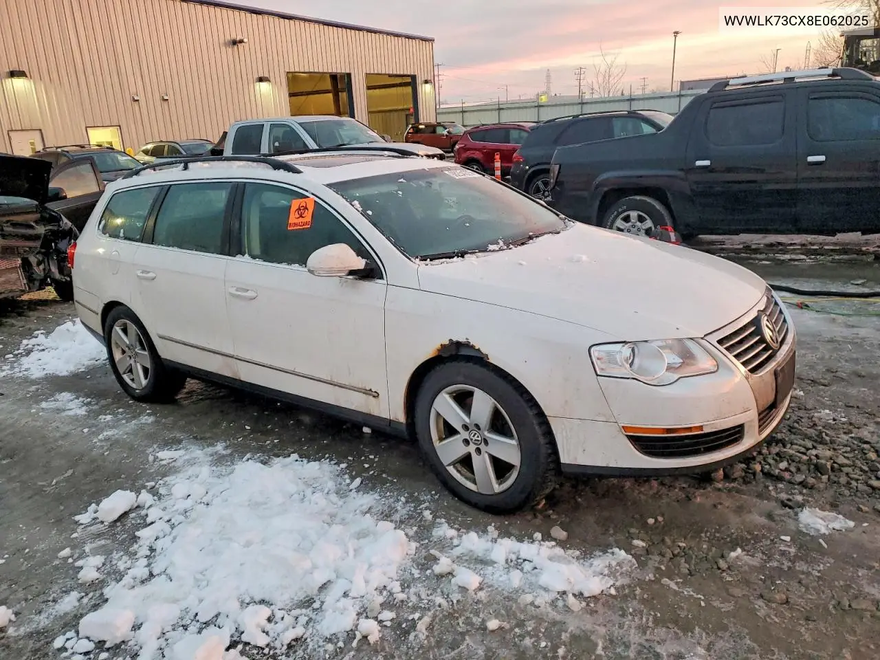 2008 Volkswagen Passat Wagon Komfort VIN: WVWLK73CX8E062025 Lot: 98254375