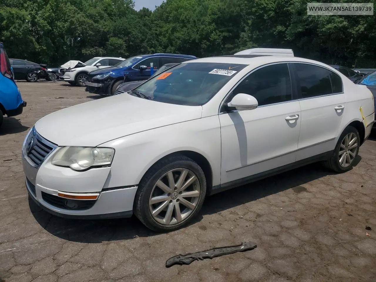 2010 Volkswagen Passat Komfort VIN: WVWJK7AN5AE139739 Lot: 59277756