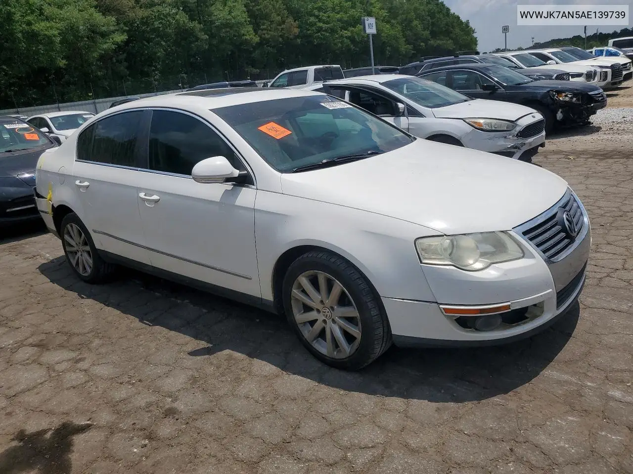 2010 Volkswagen Passat Komfort VIN: WVWJK7AN5AE139739 Lot: 59277756