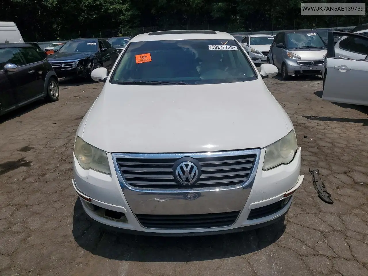 2010 Volkswagen Passat Komfort VIN: WVWJK7AN5AE139739 Lot: 59277756