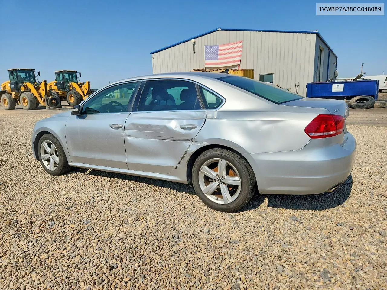 2012 Volkswagen Passat Se VIN: 1VWBP7A38CC048089 Lot: 58325826